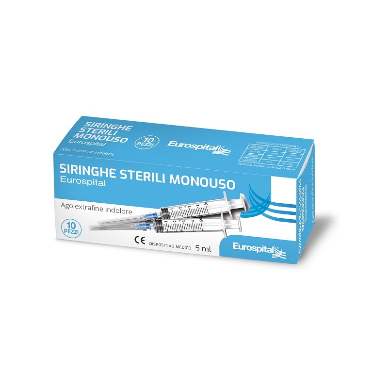 Eurospital Sterile Disposable Syringes 5ml – 10 pieces